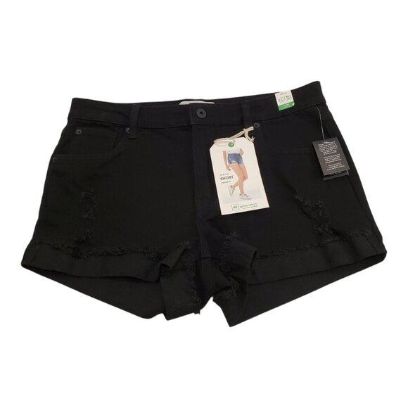 NWT REgeneration by Celebrity Pink SZ 11/30 Meadow Mid-rise Black Denim Jean Sho - Picture 1 of 9